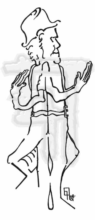 The Conjoined Cowboy Lost His Gun