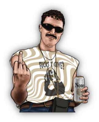 The None - Joey Portrait Sticker <br>King Gizz Bootleg